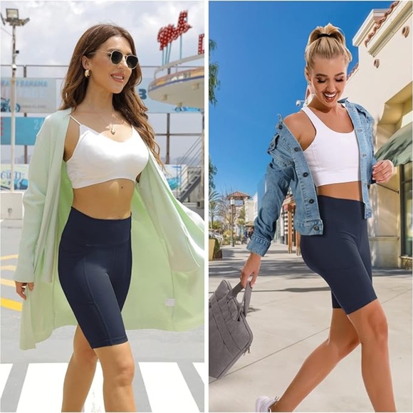 APEXUP 1-Pack Workout Shorts, Women's High Waist, Spandex Yoga Shorts - Picture 4 of 8